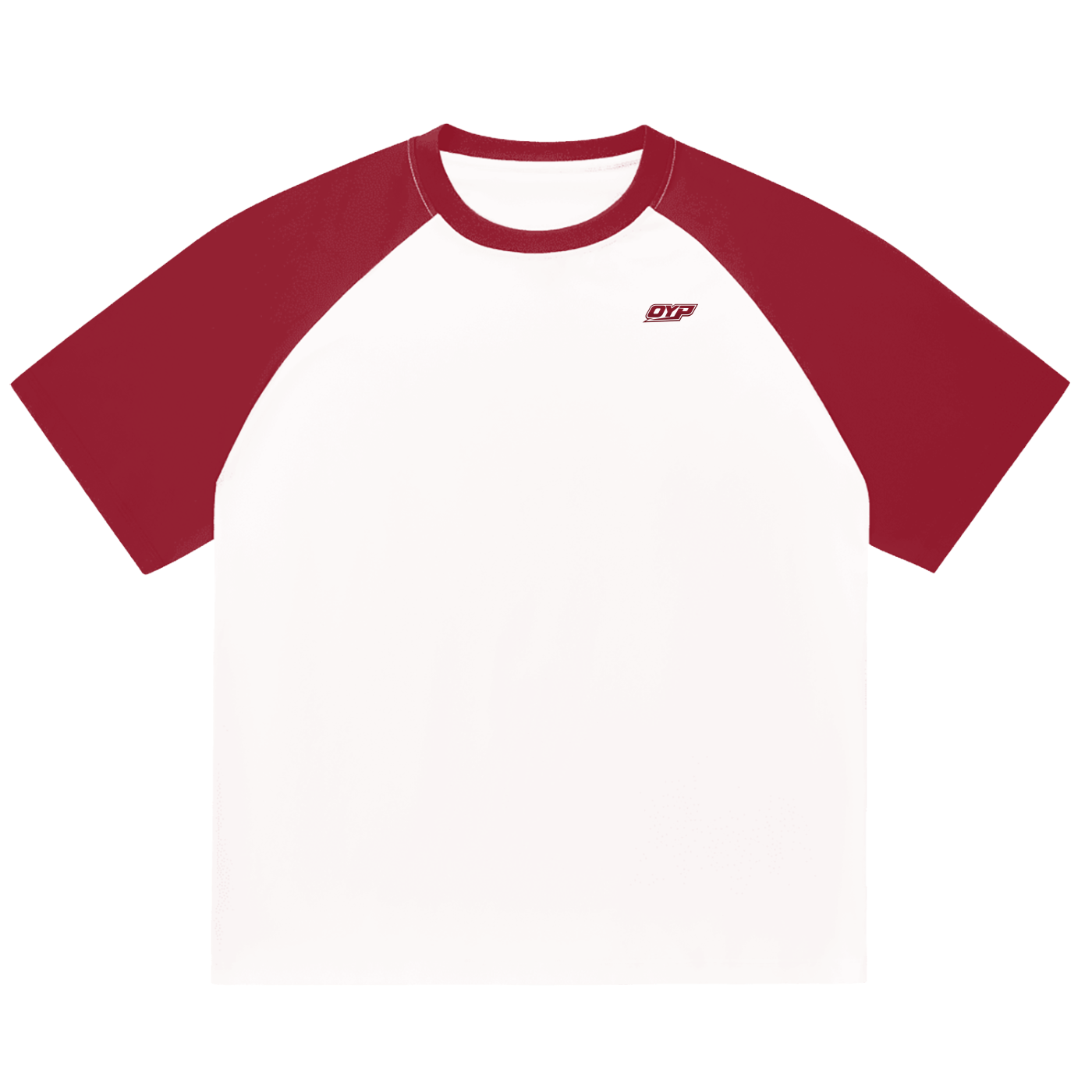 OYP TEE Weiß und Kirsche
